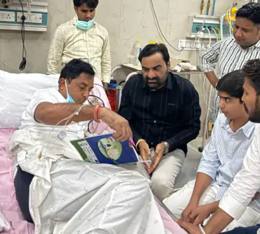 नरेश मीणा से मिलने पहुँचे हनुमान बेनीवाल, भजनलाल सरकार को फिर लिया निशाने पर