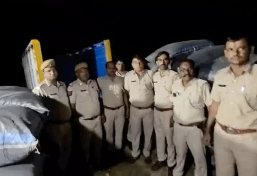 1.62 करोड़ का डोडा-चूरा जब्त, तस्कर फरार; पुलिस और डीएसटी की संयुक्त कार्रवाई में दो वाहन भी बरामद