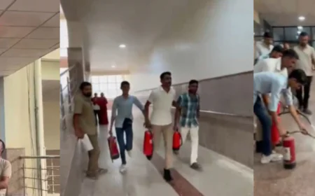 जयपुर SMS की आग के बाद जोधपुर MDM में मॉक ड्रिल अलार्म बजते ही एक्टिव हुई फायर फाइटिंग टीम.