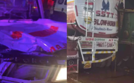 फिसलन बनी मौत का कारण किशनगढ़ से जयपुर जा रही एंबुलेंस की ट्रोले से टक्कर, दो की मौत ....