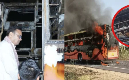जैसलमेर बस अग्निकांड हादसे में उजड़े परिवार को 10-25 लाख भजनलाल सरकार ने मुआवजा देने का किया ऐलान .
