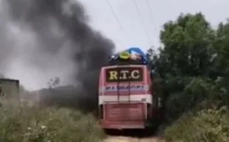 राजस्थान में फिर बस हादसा! हाईटेंशन लाइन की चपेट में आई मजदूरों से भरी बस  2 की मौत, 12 की हालत गंभीर.