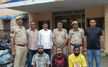 अंतरराज्यीय नकबजनी गैंग का पर्दाफाश, 20 बड़ी चोरियां खुलीं, 3 शातिर बदमाश गिरफ्तार.