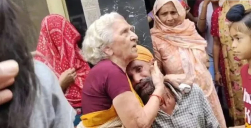 दीपावली की रोशनी बुझ गई: छुट्टी की उम्मीद में आई पत्नी, कफन ओढ़े लौटी घर... दिव्यांग पति का फूट-फूटकर रोना....
