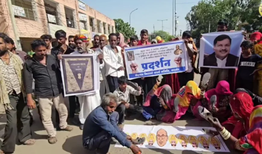 "बाड़मेर में बहुजन समाज का जोरदार प्रदर्शन: जातीय भेदभाव के खिलाफ थार की हुंकार"