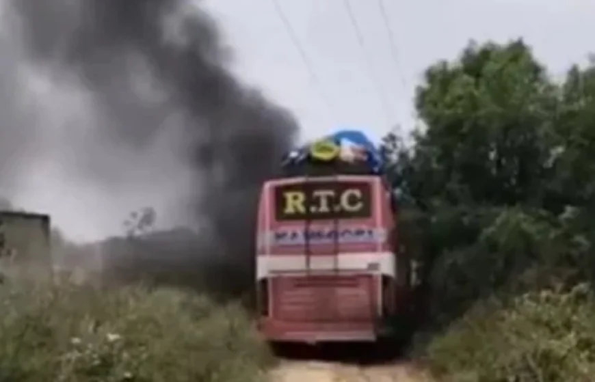 राजस्थान में फिर बस हादसा! हाईटेंशन लाइन की चपेट में आई मजदूरों से भरी बस  2 की मौत, 12 की हालत गंभीर.