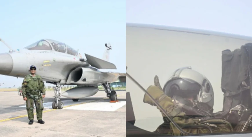 राष्ट्रपति द्रौपदी मुर्मू ने राफेल की सवारी कर रचा इतिहास आसमान में उड़कर दिखाई साहस की नई मिसाल.