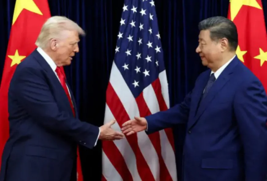 अमेरिकी राष्ट्रपति डोनाल्ड ट्रम्प और चीनी राष्ट्रपति शी जिनपिंग की 6 साल बाद हुई मुलाकात.