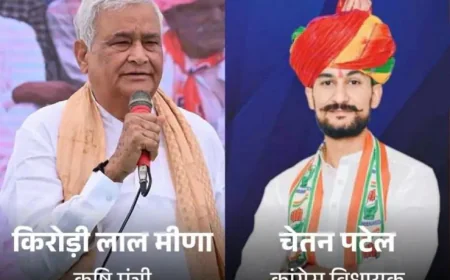 राजस्थान: फसल खराबा विवाद में कांग्रेस विधायक का धरना, कृषि मंत्री डॉ. किरोड़ी लाल मीणा ने SDM पर साधा निशाना – बोले, 'ऐसे अफसर किस काम के?'