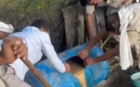 राजस्थान के 4 जिलों में आबकारी विभाग का बड़ा एक्शन: हजारों लीटर अवैध वॉश और हथकढ़ शराब नष्ट, 3 भट्टियां तोड़ीं, एक आरोपी गिरफ्तार