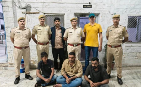 बॉम्बे मोटर्स सर्किल पर बस तोड़फोड़ व वसूली की घटना में तीन बदमाश गिरफ्तार.