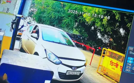 दिल्ली धमाके से पहले का CCTV फुटेज: कार में आतंकी उमर के होने का शक, फरीदाबाद टेरर मॉड्यूल कनेक्शन; 9 मौतों का दर्दनाक सिलसिला