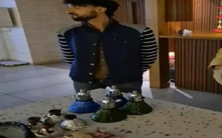 उदयपुर में अवैध हुक्का बार और शराब बिक्री पर पुलिस की बड़ी कार्रवाई: 34 हुक्का-फ्लेवर जब्त, 30 हजार की शराब पकड़ी, एक गिरफ्तार