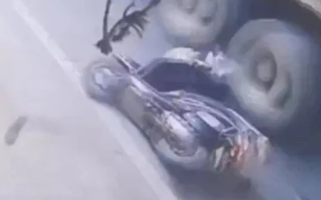 अजमेर: नगर निगम के डंपर ने बाइक सवार युवक को कुचल दिया, चारों टायर गुजरे; 10 फीट तक घसीटा, मौके पर मौत - CCTV में कैद हुई पूरी घटना