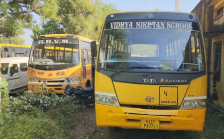 उदयपुर के झाड़ोल में स्कूल वैनों पर पुलिस का सख्ती का छापा: लापरवाही से 7 बाल वाहिनियां जब्त, मौत का पुराना काला अध्याय फिर सामने