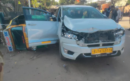 जोधपुर में GST छापे पर खूनी खेल ट्रांसपोर्टर ने टीम की गाड़ी को ट्रक से कुचला, CPU छीनकर हुए फरार!