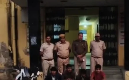 ठगी के जाल में फंसा रहे थे लोग: फर्जी नंबरों से सोशल मीडिया पर बनाते अकाउंट, लूट के मोबाइल फोन का लेते थे सहारा - जानवर बेचने के नाम पर धोखाधड़ी करने वाले 4 ठग गिरफ्तार