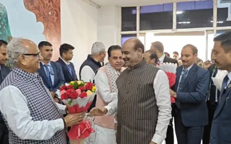 लोकसभा अध्यक्ष ओम बिरला पहुंचे जोधपुर भाजपा नेताओं के गर्मजोशी भरे स्वागत के बीच शादी समारोह में लेंगे हिस्सा!