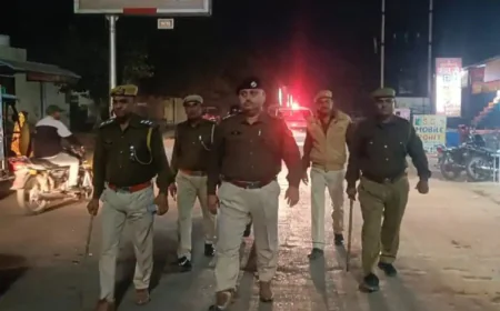 भुसावर पुलिस ने निकाला पैदल मार्च: आमजन में विश्वास बढ़ाने और अपराधियों में भय कायम रखने का उद्देश्य