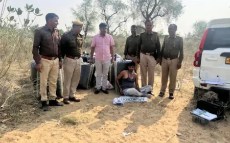 शेर की रील बनाता, पुलिस ने पकड़ा तो मांगी भीख: लोडेड पिस्टल कांपते हाथों से नीचे गिरी; फॉर्च्यूनर से ली थी 4 की जान