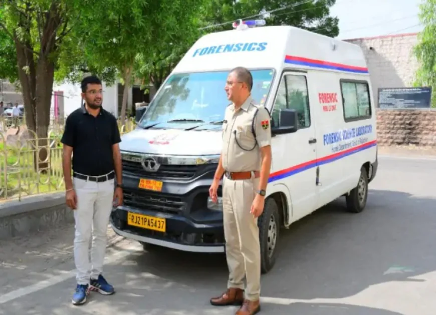 बाड़मेर पुलिस को मिली नई मोबाइल फोरेंसिक लैब वैन: घटना स्थल पर ही सबूतों की 14 प्रकार से होगी जांच, आरोपियों को पकड़ने में मिलेगी बड़ी मदद