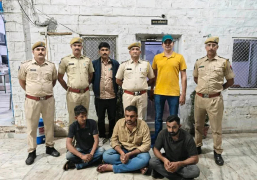 बॉम्बे मोटर्स सर्किल पर बस तोड़फोड़ व वसूली की घटना में तीन बदमाश गिरफ्तार.