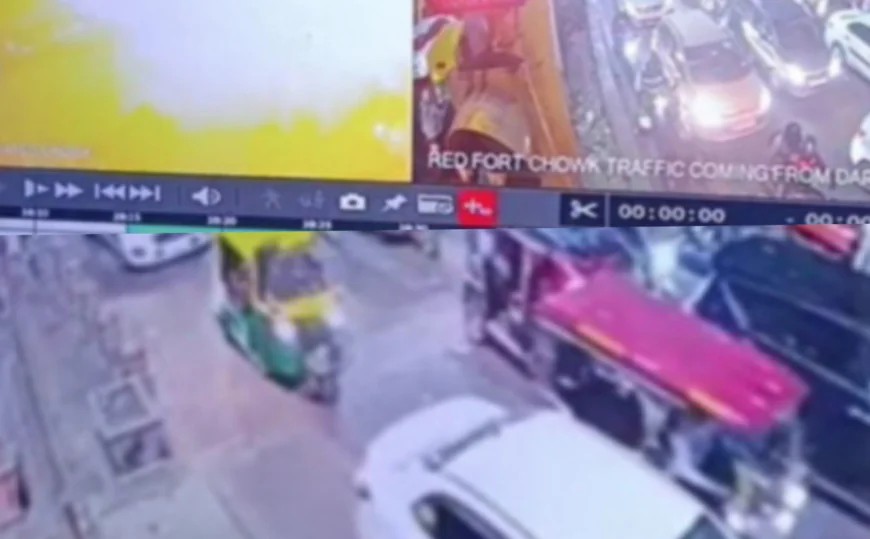 दिल्ली ब्लास्ट: लाल किले के पास कार में धमाके का खौफनाक CCTV फुटेज आया सामने, जैश आतंकी डॉक्टर उमर ने रची साजिश!