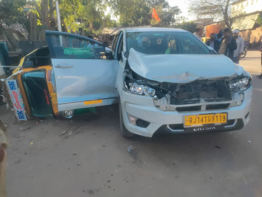 जोधपुर में GST छापे पर खूनी खेल ट्रांसपोर्टर ने टीम की गाड़ी को ट्रक से कुचला, CPU छीनकर हुए फरार!