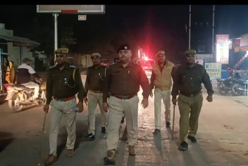 भुसावर पुलिस ने निकाला पैदल मार्च: आमजन में विश्वास बढ़ाने और अपराधियों में भय कायम रखने का उद्देश्य