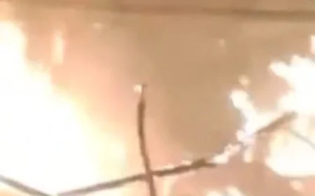 बीकानेर में झोपड़ियों में भीषण आग: सोते हुए 7 लोग बाल-बाल बचे, सामान जलकर राख