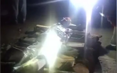 भरतपुर: टॉर्च और मोबाइल की रोशनी में हुआ बुजुर्ग का अंतिम संस्कार, श्मशान घाट की बदहाली आई सामने