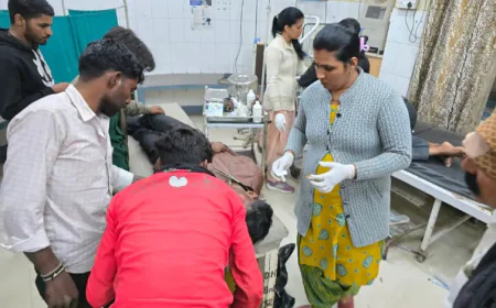 नोखा में 24 घंटे में दो सड़क हादसे, पशुओं के सामने आने से दो युवक गंभीर रूप से घायल