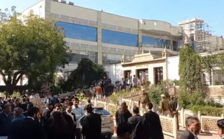 जयपुर में राजस्थान हाईकोर्ट को बम से उड़ाने की धमकी: परिसर खाली, सुनवाई स्थगित, सुरक्षा एजेंसियां अलर्ट पर