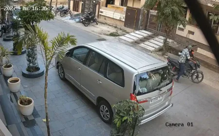 मंत्री के पड़ोस से 1 मिनट में बाइक चोरी: ऊर्जा मंत्री के ऑफिस में काम से गया था युवक, लौटा तो बाइक गायब