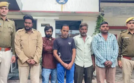 अजमेर में जुआ खेलते पकड़े गए 5 जुआरियों को पुलिस ने किया गिरफ्तार: मुखबिर की सूचना पर छापा, 1.47 लाख रुपये की नकदी जब्त
