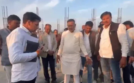 कोटा: ऊर्जा मंत्री हीरालाल नागर ने निर्माणाधीन पॉलिटेक्निक कॉलेज का औचक निरीक्षण किया, गुणवत्ता पर जताई नाराजगी - एक्सईएन को दी कड़ी फटकार