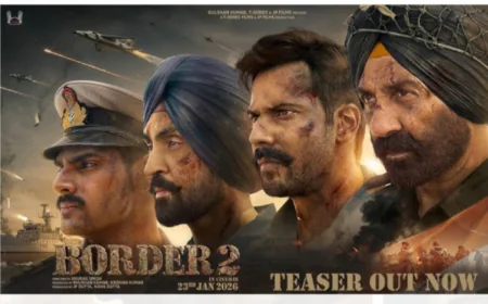 बॉर्डर 2 का टीजर लॉन्च: सनी देओल की भावुक वापसी, वरुण धवन और अहान शेट्टी के साथ ग्रैंड इवेंट