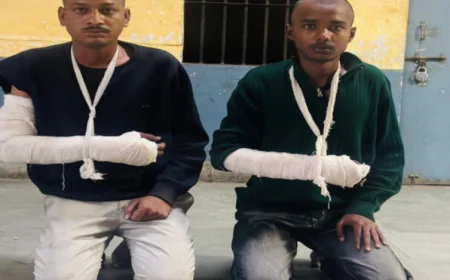 कोटा में पिता-पुत्र पर चाकू से जानलेवा हमला: दो शातिर बदमाश गिरफ्तार, पहचान छिपाने के लिए कटवाए बाल