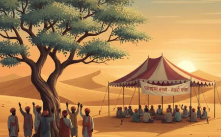 खेजड़ी संरक्षण को लेकर बिश्नोई समाज का बड़ा ऐलान आज हो रही मुकाम में विशाल माहापंचायत.