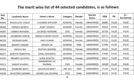RJS-2025 फाइनल रिजल्ट में 28 महिला जजों का चयन, जोधपुर की मधुलिका यादव 205.5 अंकों से बनीं टॉपर.