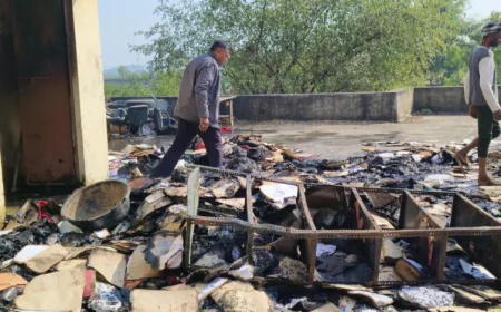 ब्यावर RTO कार्यालय के रिकॉर्ड रूम में लगी भीषण आग: महत्वपूर्ण दस्तावेज जलकर हुए राख, शॉर्ट सर्किट बताई जा रही वजह