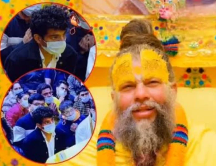 स्मृति मंधाना और पलाश मुछाल की शादी टलने के बाद वृंदावन  प्रेमानंद  महाराज के आश्रम में दिखे पलाश