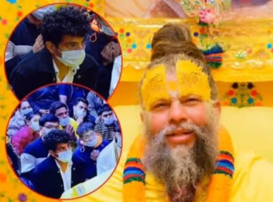 स्मृति मंधाना और पलाश मुछाल की शादी टलने के बाद वृंदावन  प्रेमानंद  महाराज के आश्रम में दिखे पलाश