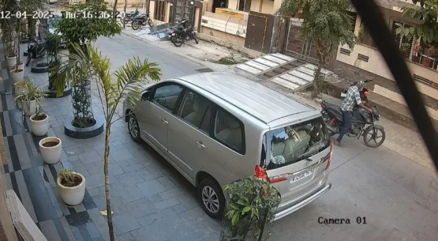मंत्री के पड़ोस से 1 मिनट में बाइक चोरी: ऊर्जा मंत्री के ऑफिस में काम से गया था युवक, लौटा तो बाइक गायब