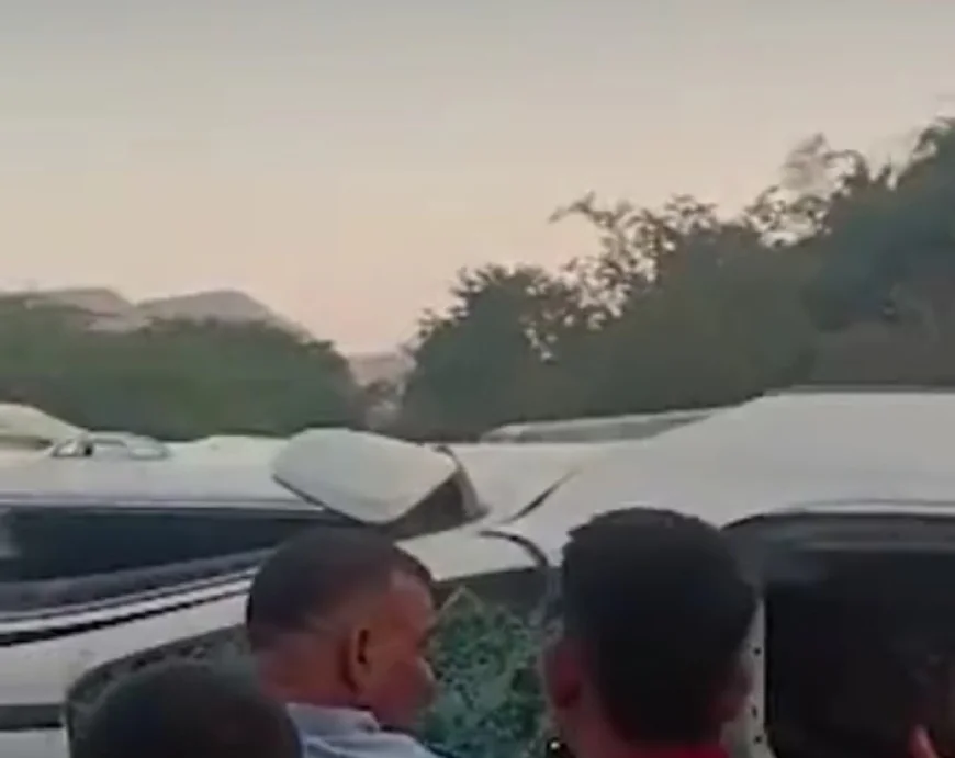 उदयपुर-पिंडवाड़ा नेशनल हाईवे पर भीषण सड़क हादसा बेकाबू ट्रेलर ने टैंकर और तीन कारों को मारी टक्कर 3 की मौत.