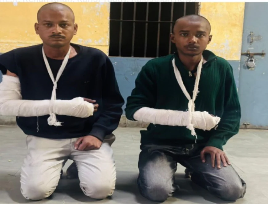 कोटा में पिता-पुत्र पर चाकू से जानलेवा हमला: दो शातिर बदमाश गिरफ्तार, पहचान छिपाने के लिए कटवाए बाल