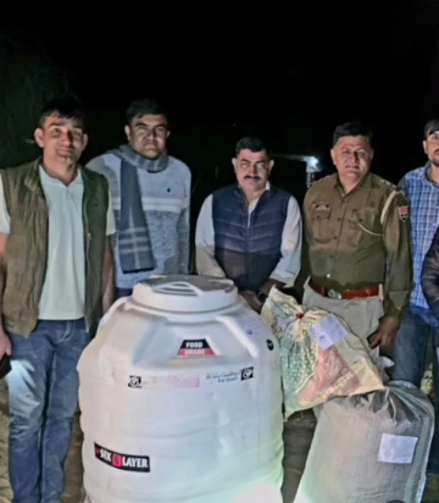 बाड़मेर में पानी की टंकी से 36.220 किलो अवैध डोडा पोस्त जब्त: आरोपी फरार, NDPS एक्ट में केस दर्ज