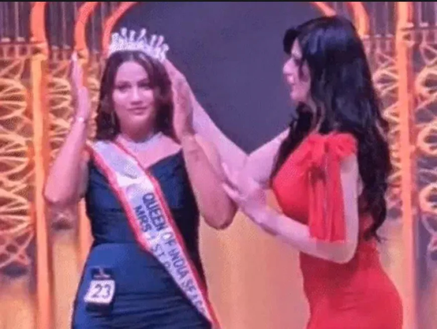 गुंजन शेखावत बनीं 'क्वीन ऑफ इंडिया 2025' की विजेता, जरीन खान ने पहनाया ताज; मिसेज कैटेगरी में आरती अग्रवाल ने मारी बाजी