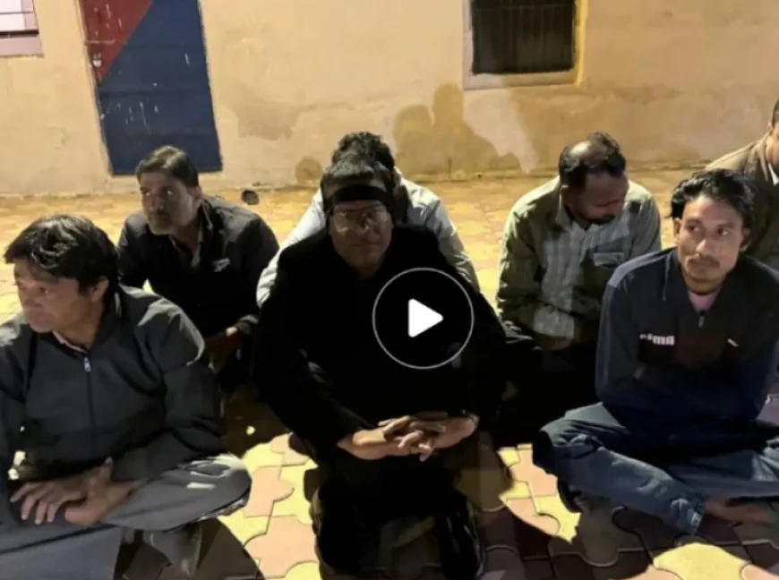 सीकर में जुआ-सट्टा के खिलाफ पुलिस की बड़ी कार्रवाई: दिनदहाड़े 7 आरोपी गिरफ्तार, डेढ़ लाख रुपये जब्त