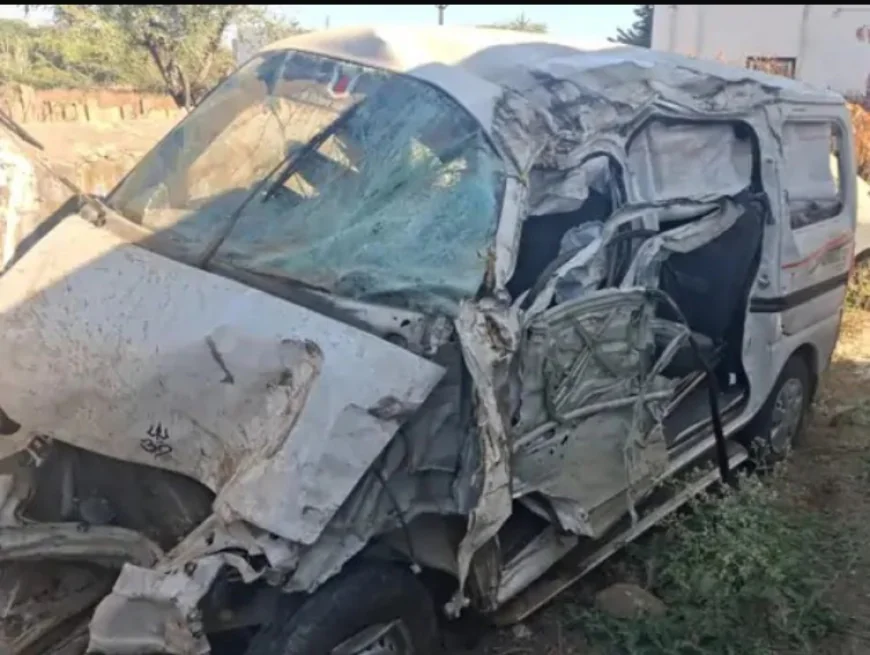 नागौर में भयानक सड़क हादसा: ड्राइवर की झपकी से ईको कार पलटी, डांस ट्रूप के दो युवकों की मौत, 8 घायल